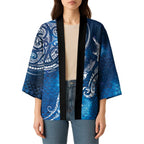Matariki Galaxy Kimono New Zealand Map Maori Pattern