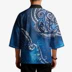 Matariki Galaxy Kimono New Zealand Map Maori Pattern