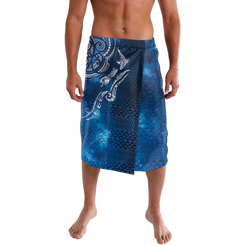 Matariki Galaxy Lavalava New Zealand Map Maori Pattern