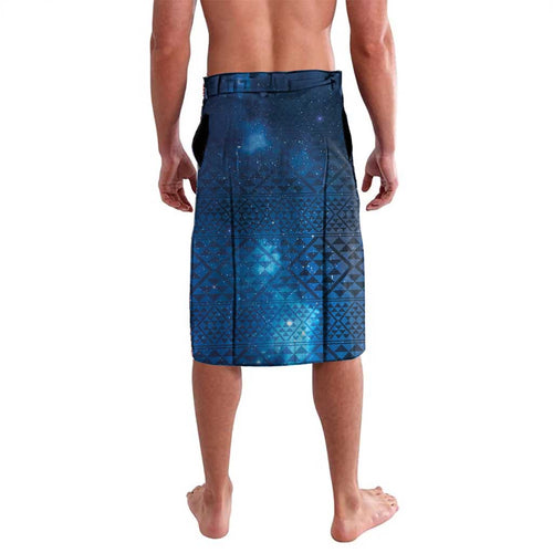 Matariki Galaxy Lavalava New Zealand Map Maori Pattern
