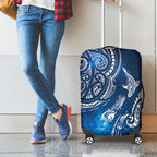 Matariki Galaxy Luggage Cover New Zealand Map Maori Pattern