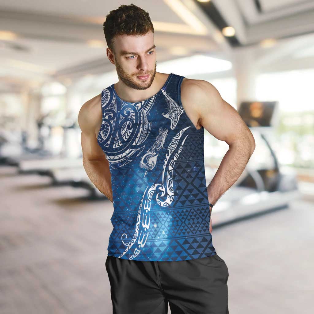 Matariki Galaxy Men Tank Top New Zealand Map Maori Pattern