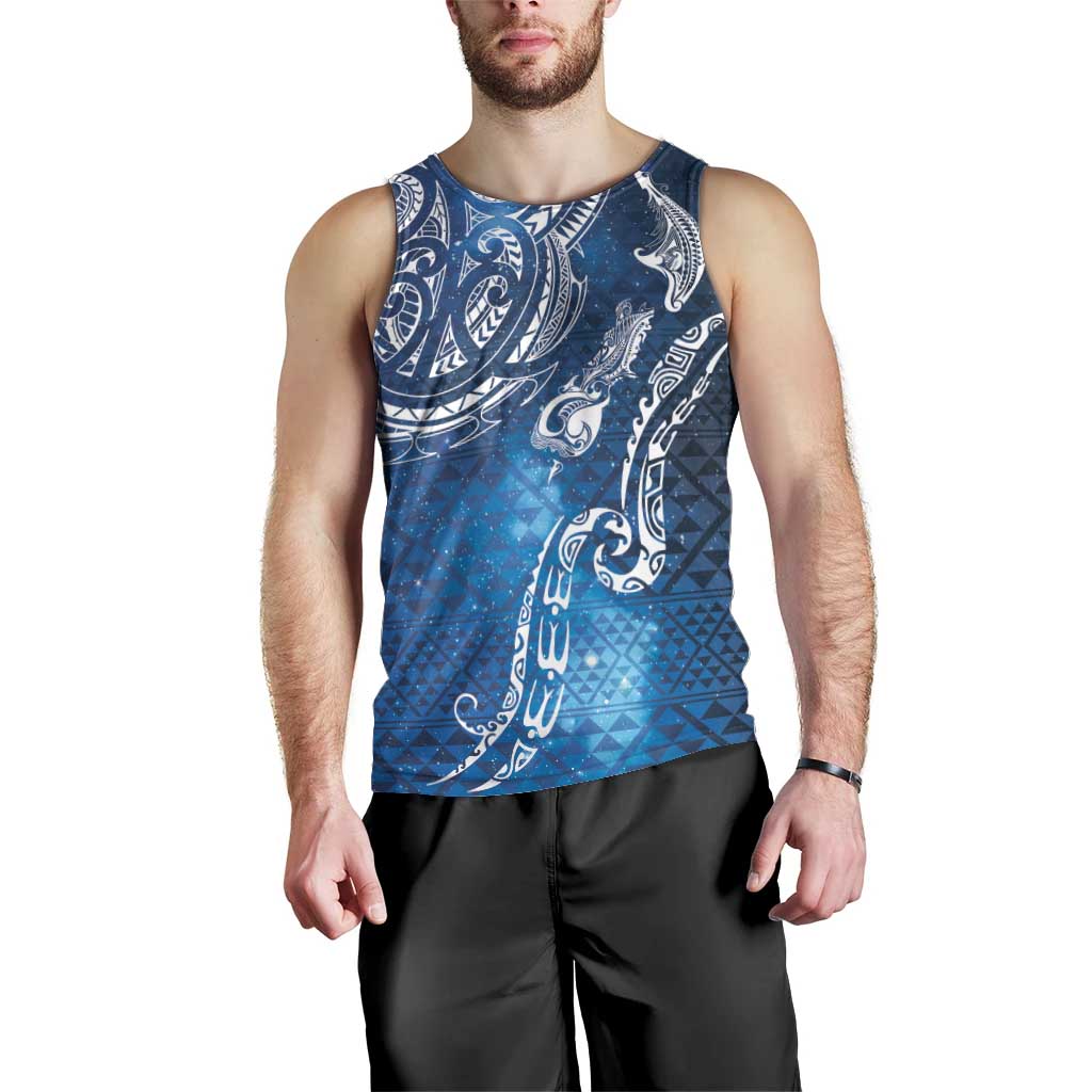 Matariki Galaxy Men Tank Top New Zealand Map Maori Pattern