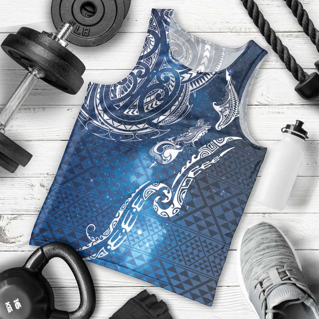 Matariki Galaxy Men Tank Top New Zealand Map Maori Pattern