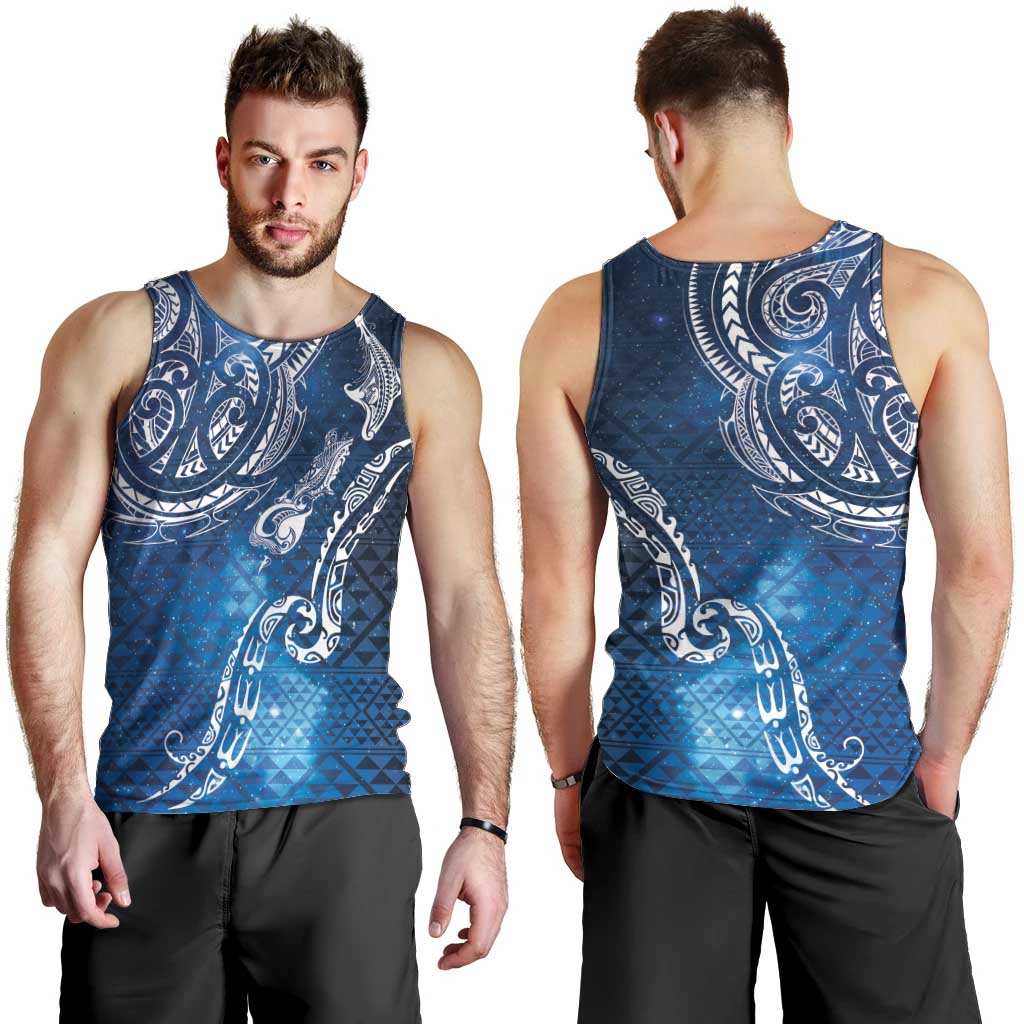 Matariki Galaxy Men Tank Top New Zealand Map Maori Pattern