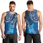 Matariki Galaxy Men Tank Top New Zealand Map Maori Pattern