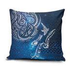 Matariki Galaxy Pillow Cover New Zealand Map Maori Pattern