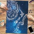 Matariki Galaxy Puzzle New Zealand Map Maori Pattern