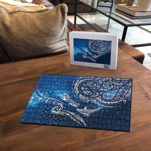 Matariki Galaxy Puzzle New Zealand Map Maori Pattern