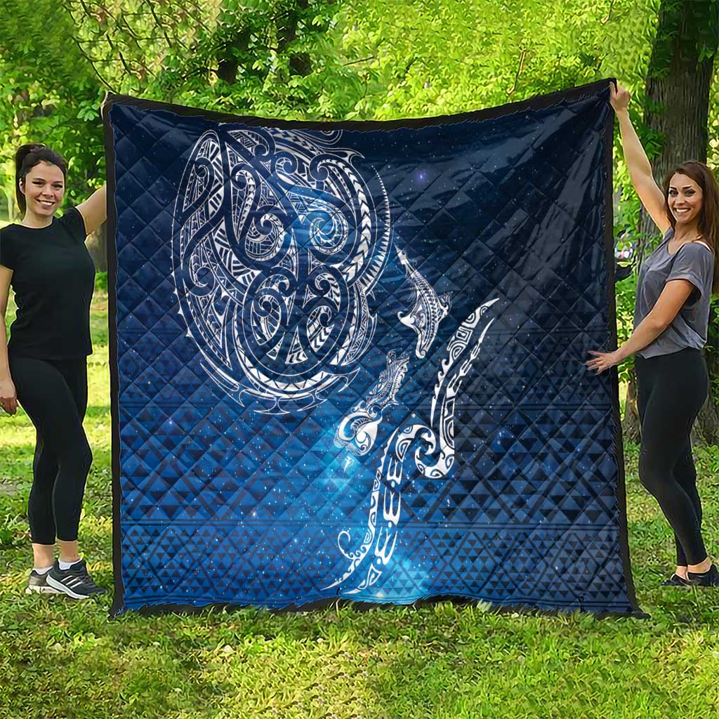 Matariki Galaxy Quilt New Zealand Map Maori Pattern