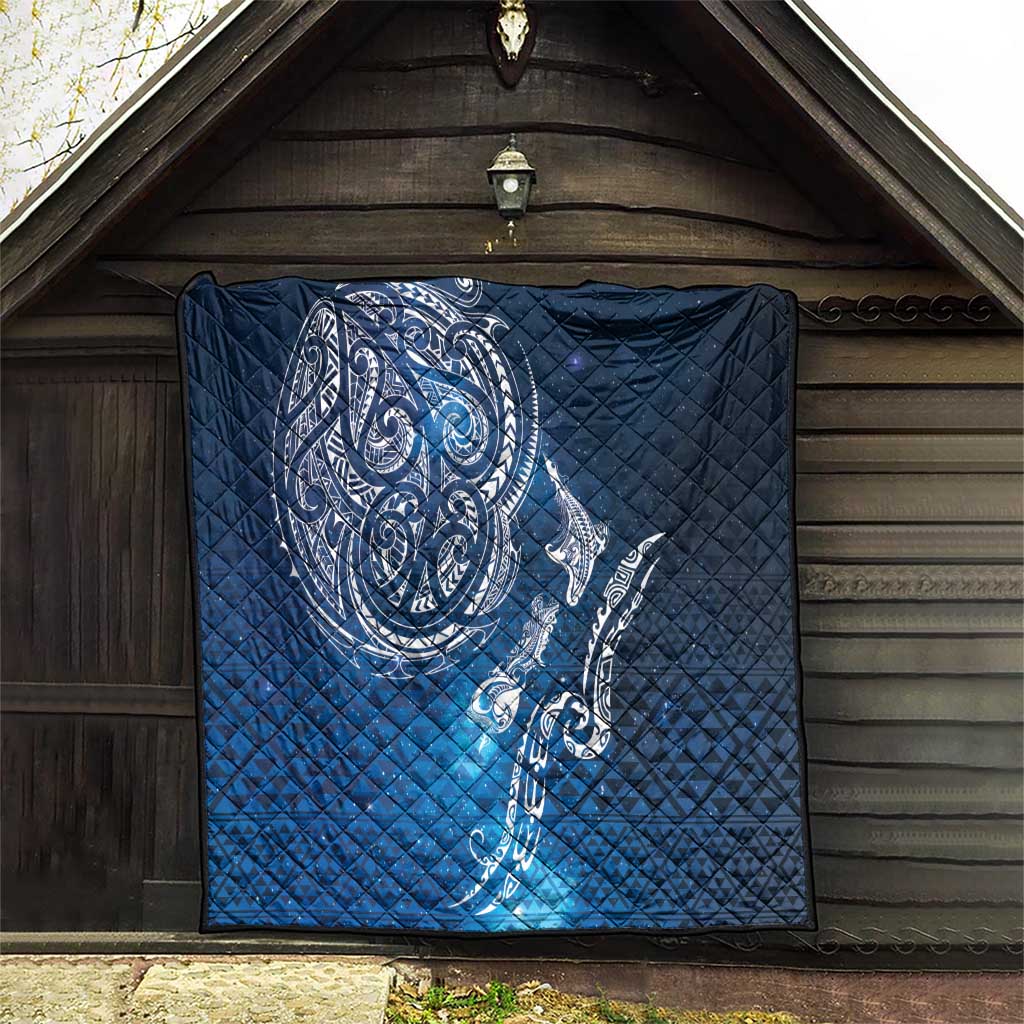 Matariki Galaxy Quilt New Zealand Map Maori Pattern