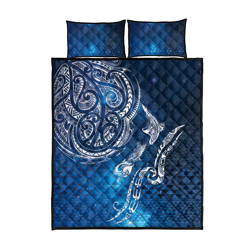 Matariki Galaxy Quilt Bed Set New Zealand Map Maori Pattern