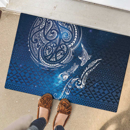 Matariki Galaxy Rubber Doormat New Zealand Map Maori Pattern
