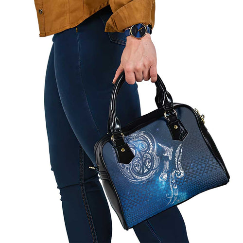 Matariki Galaxy Shoulder Handbag New Zealand Map Maori Pattern