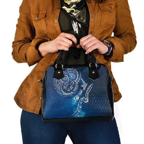 Matariki Galaxy Shoulder Handbag New Zealand Map Maori Pattern
