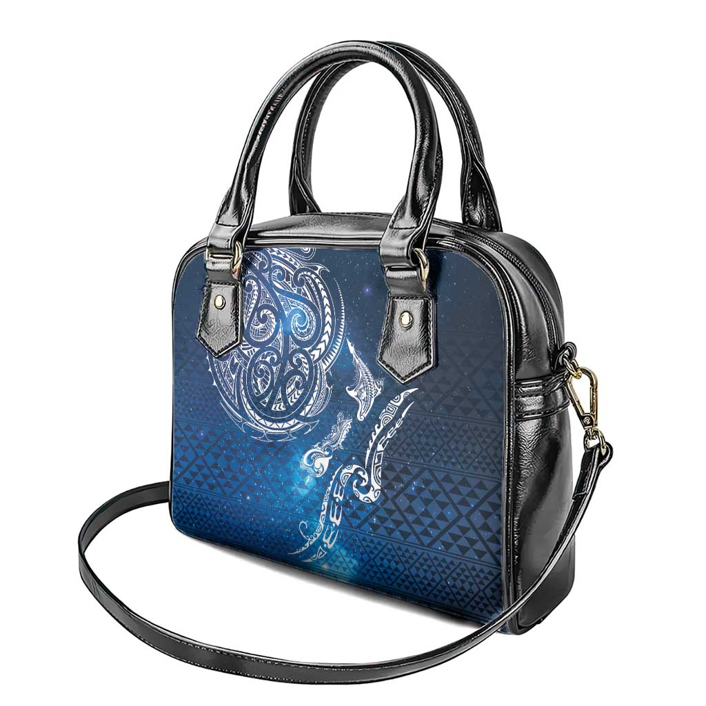 Matariki Galaxy Shoulder Handbag New Zealand Map Maori Pattern
