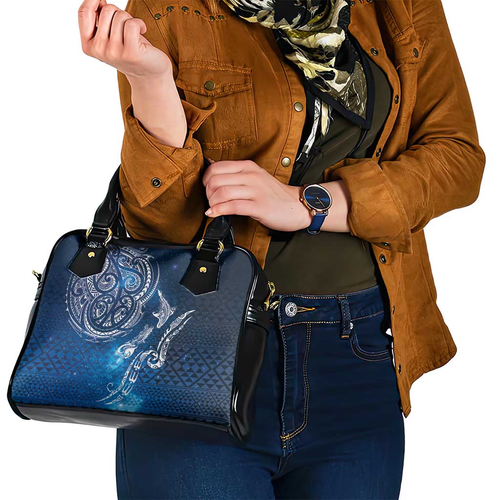 Matariki Galaxy Shoulder Handbag New Zealand Map Maori Pattern