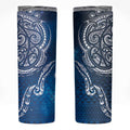 Matariki Galaxy Skinny Tumbler New Zealand Map Maori Pattern