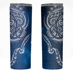 Matariki Galaxy Skinny Tumbler New Zealand Map Maori Pattern