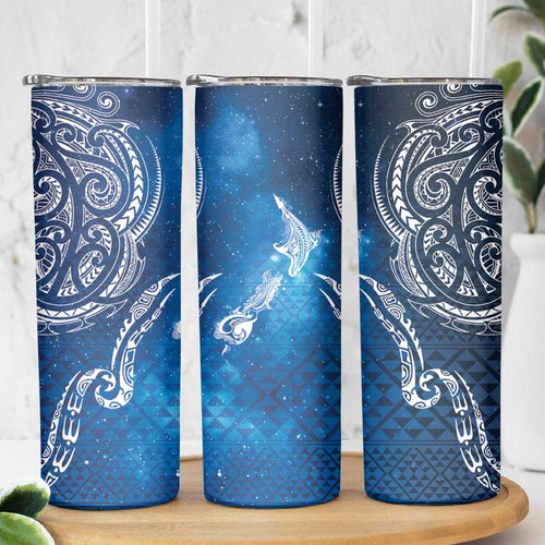 Matariki Galaxy Skinny Tumbler New Zealand Map Maori Pattern