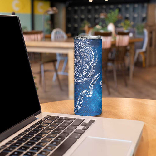 Matariki Galaxy Skinny Tumbler New Zealand Map Maori Pattern