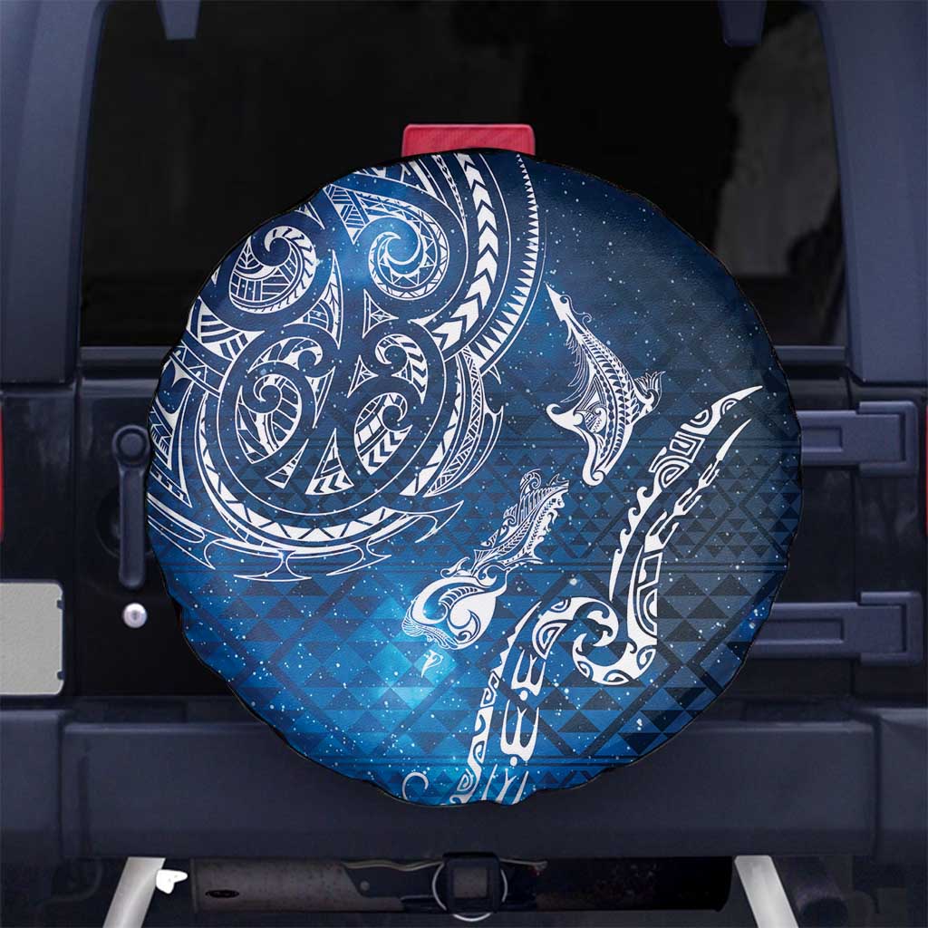 Matariki Galaxy Spare Tire Cover New Zealand Map Maori Pattern
