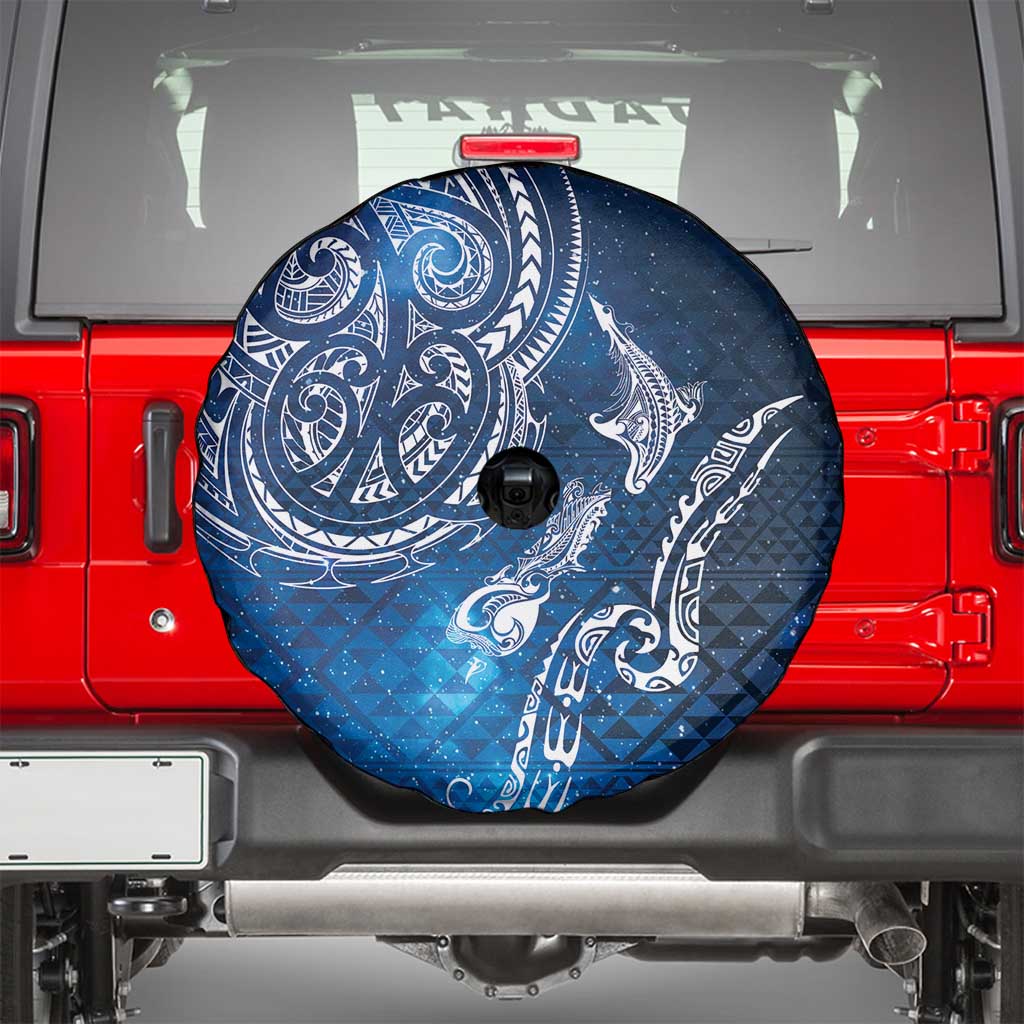 Matariki Galaxy Spare Tire Cover New Zealand Map Maori Pattern