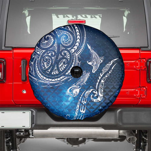 Matariki Galaxy Spare Tire Cover New Zealand Map Maori Pattern