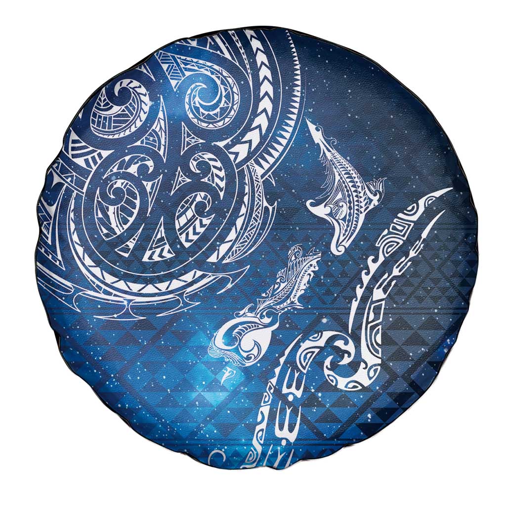 Matariki Galaxy Spare Tire Cover New Zealand Map Maori Pattern