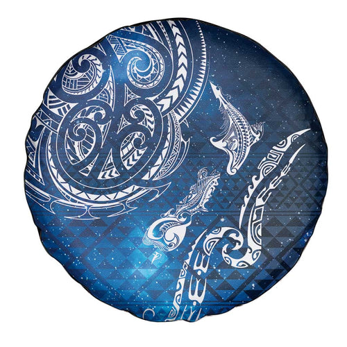 Matariki Galaxy Spare Tire Cover New Zealand Map Maori Pattern