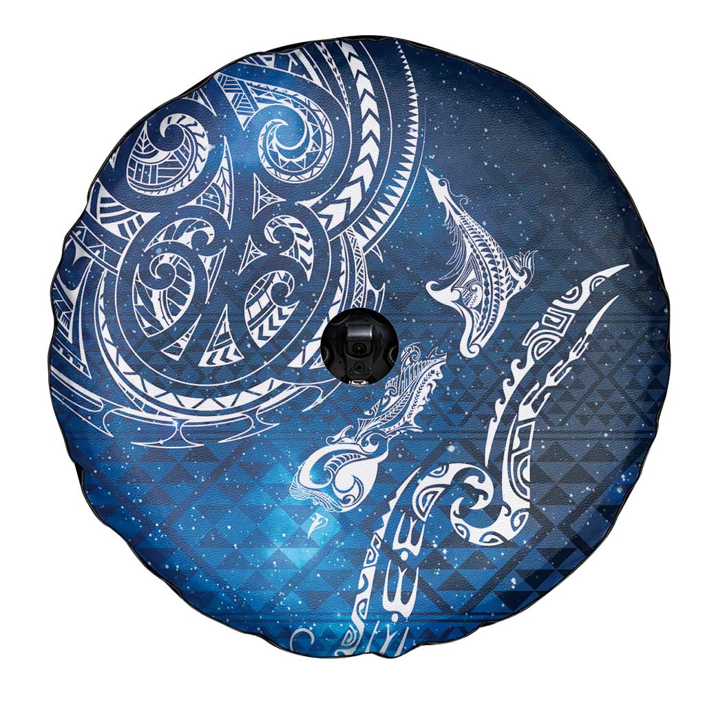 Matariki Galaxy Spare Tire Cover New Zealand Map Maori Pattern