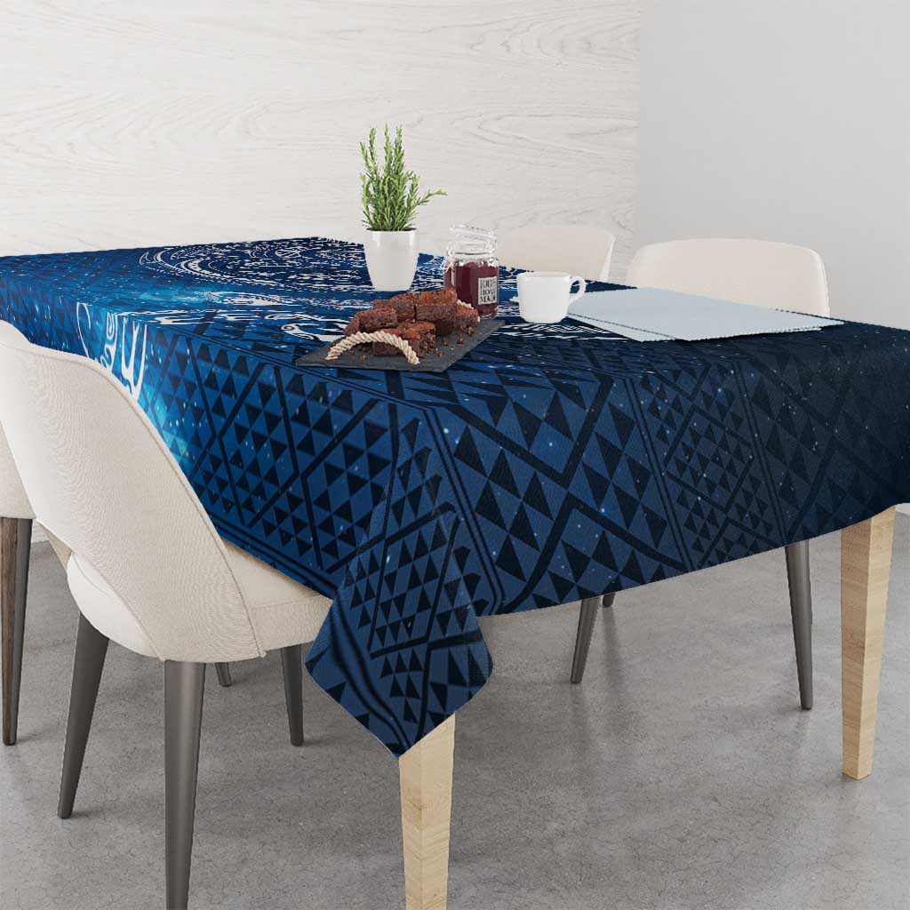 Matariki Galaxy Tablecloth New Zealand Map Maori Pattern
