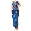 Matariki Galaxy Tank Maxi Dress New Zealand Map Maori Pattern