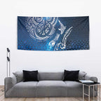 Matariki Galaxy Tapestry New Zealand Map Maori Pattern