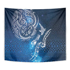 Matariki Galaxy Tapestry New Zealand Map Maori Pattern