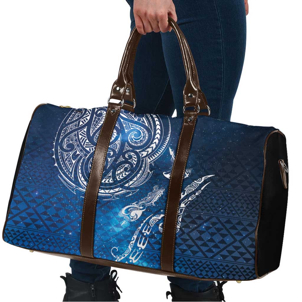 Matariki Galaxy Travel Bag New Zealand Map Maori Pattern