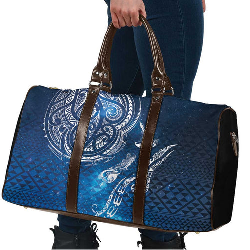 Matariki Galaxy Travel Bag New Zealand Map Maori Pattern