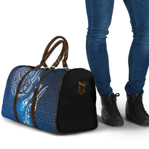 Matariki Galaxy Travel Bag New Zealand Map Maori Pattern