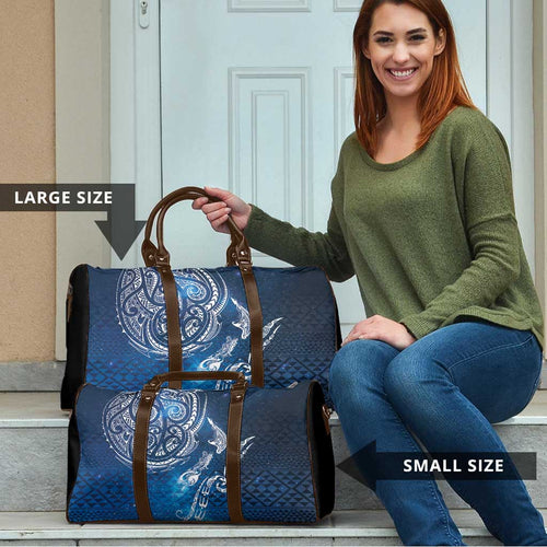 Matariki Galaxy Travel Bag New Zealand Map Maori Pattern