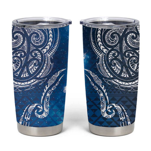 Matariki Galaxy Tumbler Cup New Zealand Map Maori Pattern