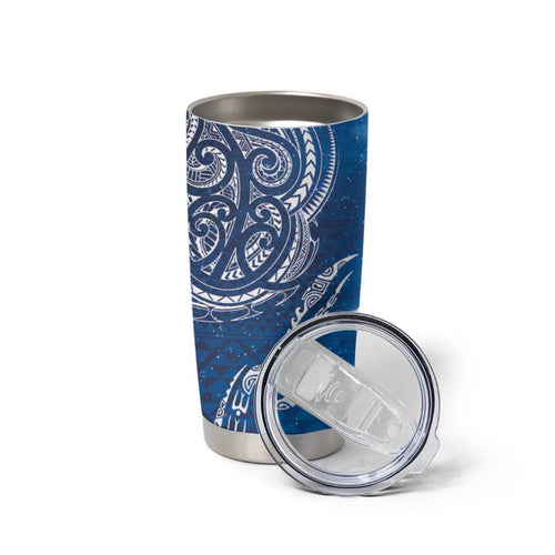 Matariki Galaxy Tumbler Cup New Zealand Map Maori Pattern