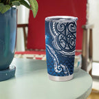 Matariki Galaxy Tumbler Cup New Zealand Map Maori Pattern
