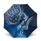Matariki Galaxy Umbrella New Zealand Map Maori Pattern