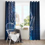 Matariki Galaxy Window Curtain New Zealand Map Maori Pattern