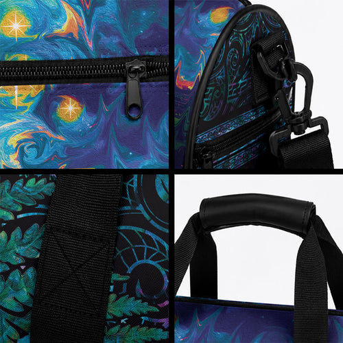 Matariki Te Tau Hou Maori Personalised Duffle Bag New Zealand Silver Fern Night Starry Sky
