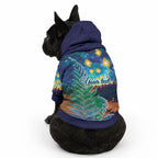 Personalised New Zealand Matariki Art Star Pet Hoodie Koru Fern Night Starry Sky
