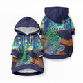 Personalised New Zealand Matariki Art Star Pet Hoodie Koru Fern Night Starry Sky