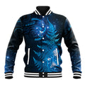 New Zealand Matariki Baseball Jacket Blue Milky Way Stars Night Sky
