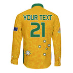 custom-text-and-number-australia-soccer-long-sleeve-button-shirt-socceroos-with-kangaroo-matildas-2023