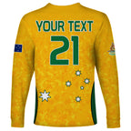 custom-text-and-number-australia-soccer-long-sleeve-shirt-socceroos-with-kangaroo-matildas-2023